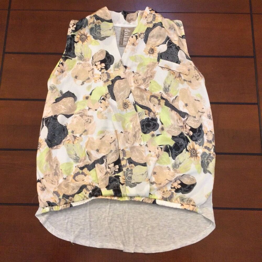 Anthropologie Dolan left coast collection pia floral crossover tank small